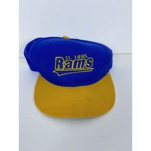 St Louis Rams Snapback Hat NFL Football Blue Cap 1990s Vintage Otto LA